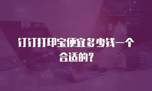 钉钉打印宝便宜多少钱一个合适的？