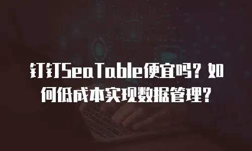 钉钉SeaTable便宜吗？如何低成本实现数据管理？