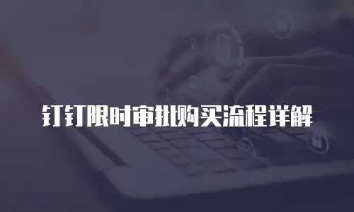 钉钉限时审批购买流程详解