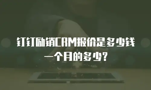 钉钉励销CRM报价是多少钱一个月的多少？