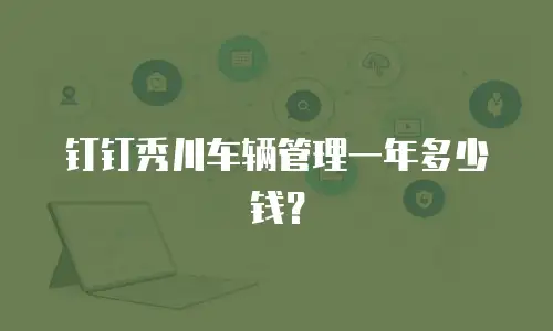 钉钉秀川车辆管理一年多少钱？