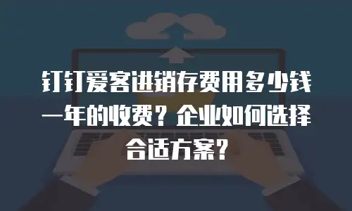 钉钉爱客进销存费用多少钱一年的收费？企业如何选择合适方案？