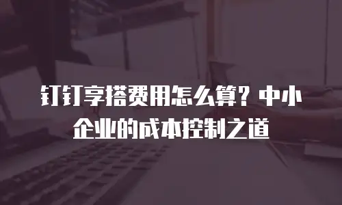 钉钉享搭费用怎么算？中小企业的成本控制之道