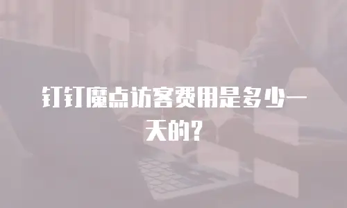 钉钉魔点访客费用是多少一天的？