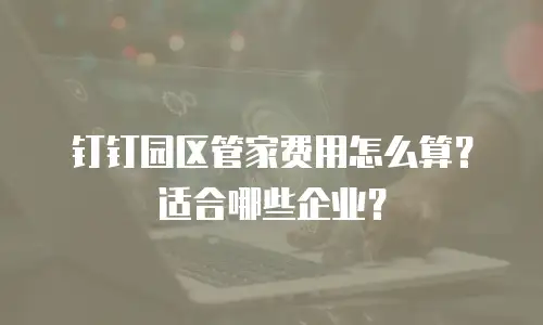 钉钉园区管家费用怎么算？适合哪些企业？