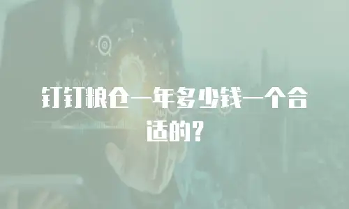 钉钉粮仓一年多少钱一个合适的？