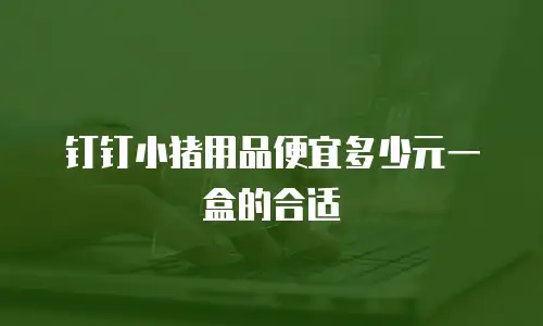 钉钉小猪用品便宜多少元一盒的合适