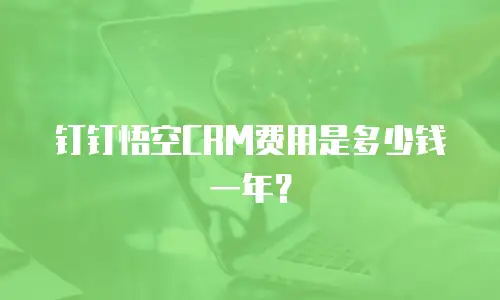 钉钉悟空CRM费用是多少钱一年？
