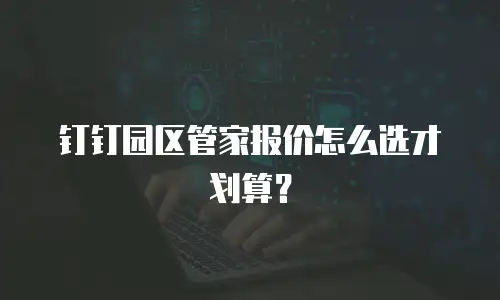 钉钉园区管家报价怎么选才划算？