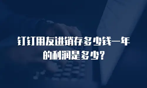 钉钉用友进销存多少钱一年的利润是多少？