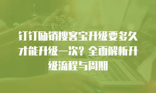 钉钉励销搜客宝升级要多久才能升级一次？全面解析升级流程与周期