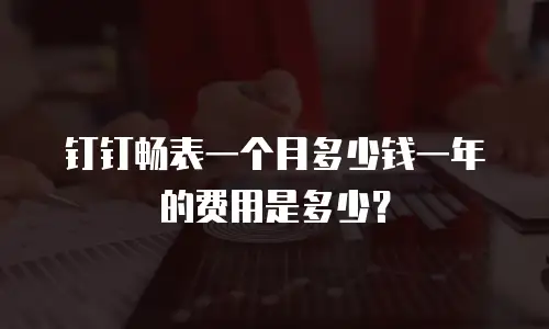 钉钉畅表一个月多少钱一年的费用是多少？