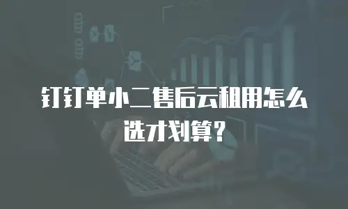 钉钉单小二售后云租用怎么选才划算？