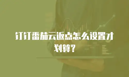 钉钉番茄云返点怎么设置才划算？