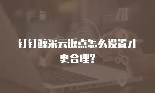 钉钉鲸采云返点怎么设置才更合理？