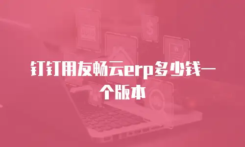 钉钉用友畅云erp多少钱一个版本