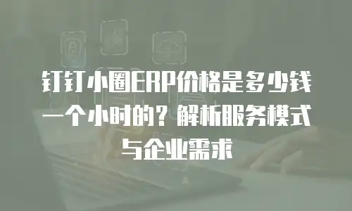 钉钉小圈ERP价格是多少钱一个小时的？解析服务模式与企业需求