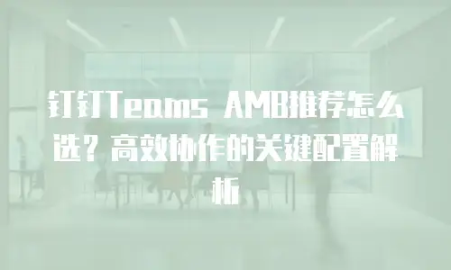 钉钉Teams AMB推荐怎么选？高效协作的关键配置解析