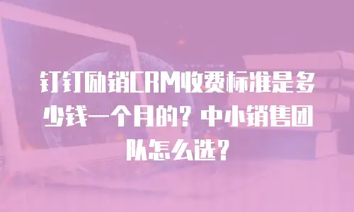 钉钉励销CRM收费标准是多少钱一个月的？中小销售团队怎么选？