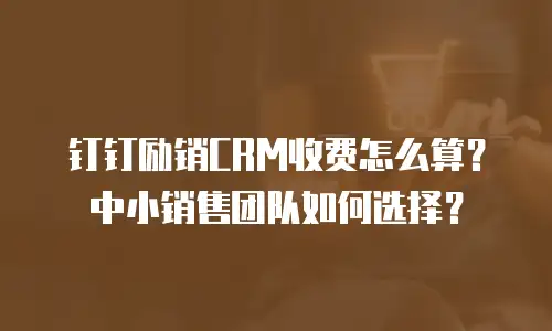 钉钉励销CRM收费怎么算？中小销售团队如何选择？