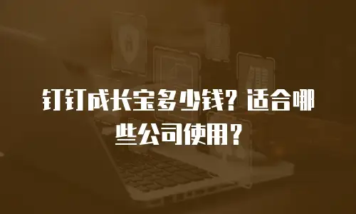 钉钉成长宝多少钱？适合哪些公司使用？