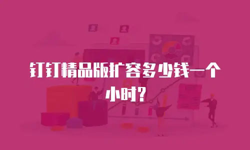 钉钉精品版扩容多少钱一个小时？