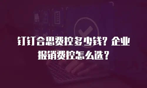 钉钉合思费控多少钱？企业报销费控怎么选？