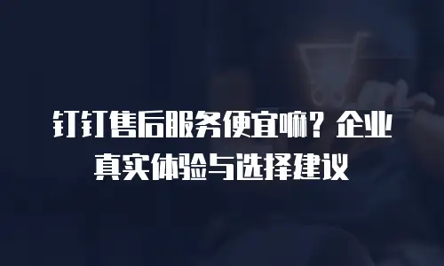钉钉售后服务便宜嘛？企业真实体验与选择建议