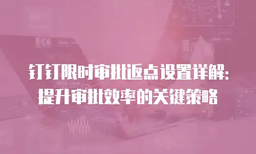 钉钉限时审批返点设置详解：提升审批效率的关键策略