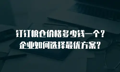 钉钉粮仓价格多少钱一个？企业如何选择最优方案？