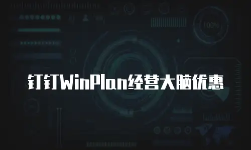 钉钉WinPlan经营大脑优惠