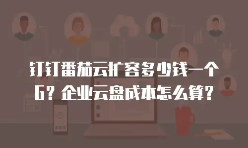 钉钉番茄云扩容多少钱一个G？企业云盘成本怎么算？