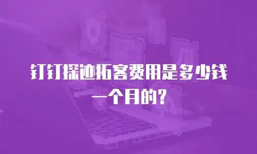 钉钉探迹拓客费用是多少钱一个月的？