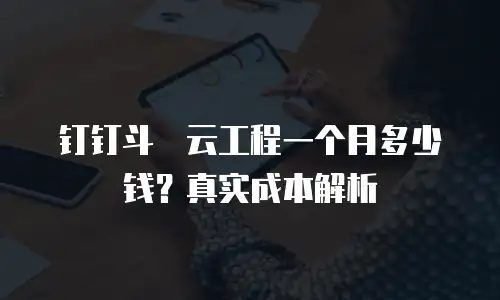 钉钉斗栱云工程一个月多少钱？真实成本解析