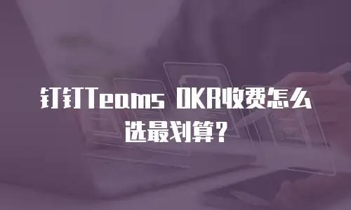钉钉Teams OKR收费怎么选最划算？