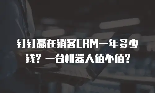 钉钉赢在销客CRM一年多少钱？一台机器人值不值？