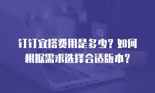 钉钉宜搭费用是多少？如何根据需求选择合适版本？
