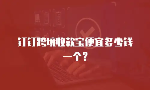 钉钉跨境收款宝便宜多少钱一个？
