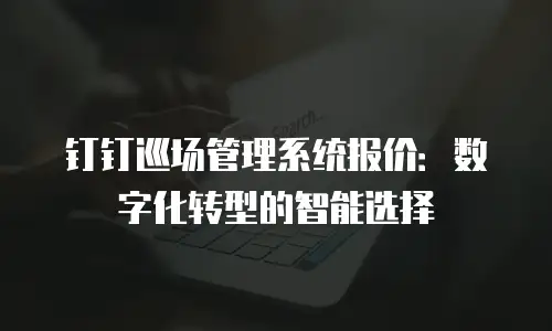 钉钉巡场管理系统报价：数字化转型的智能选择