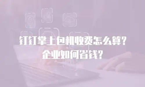 钉钉掌上包机收费怎么算？企业如何省钱？