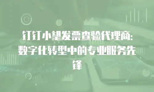 钉钉小望发票查验代理商：数字化转型中的专业服务先锋