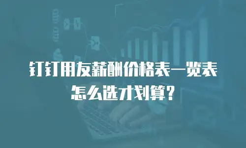 钉钉用友薪酬价格表一览表怎么选才划算？