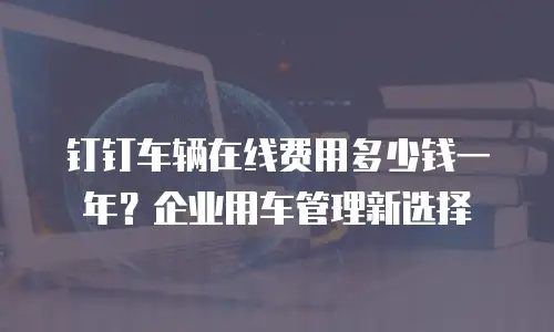 钉钉车辆在线费用多少钱一年？企业用车管理新选择
