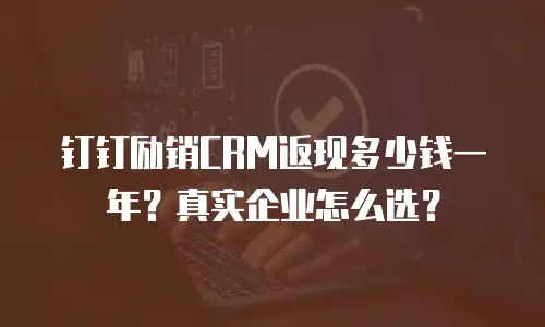 钉钉励销CRM返现多少钱一年？真实企业怎么选？