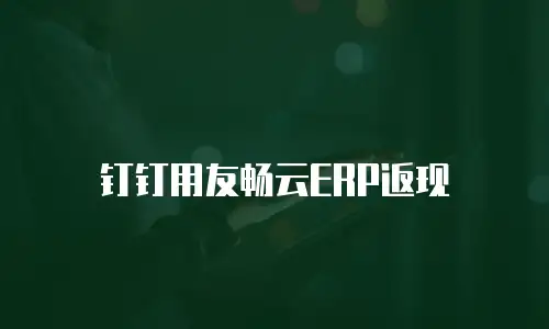 钉钉用友畅云ERP返现