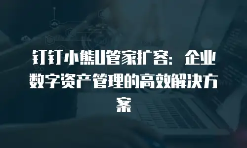 钉钉小熊U管家扩容：企业数字资产管理的高效解决方案