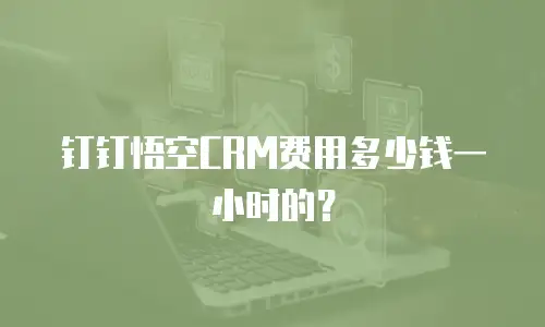 钉钉悟空CRM费用多少钱一小时的？