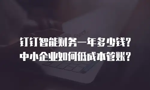 钉钉智能财务一年多少钱？中小企业如何低成本管账？