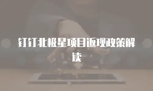 钉钉北极星项目返现政策解读