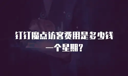 钉钉魔点访客费用是多少钱一个星期？